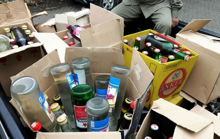 Satpol PP Kota Tangerang Razia Miras