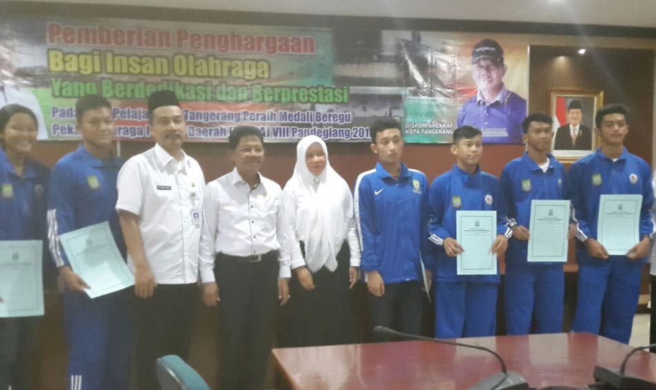 atlet Kota Tangerang dalam Pekan Olahraga Pelajar Daerah