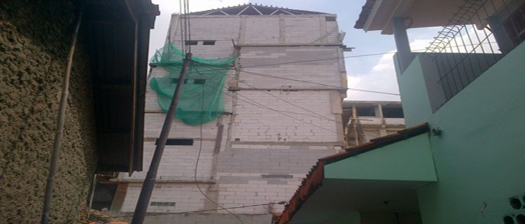 Proses pembangunan Rumah Sakit Umum Kota Tangerang