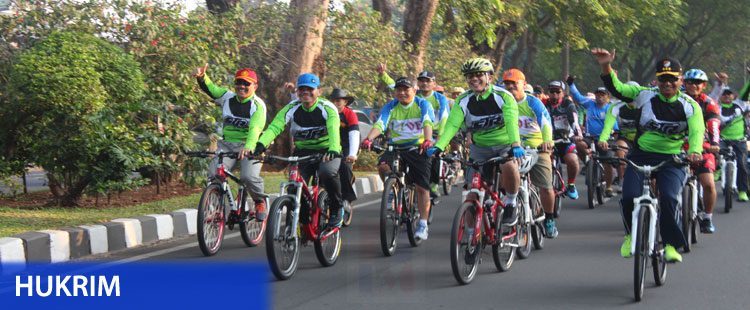 Acara Gowes Bareng pemkot Tangarang, TNI, Polri