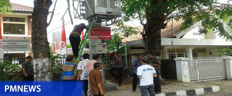Menara BTS Sukasari Disegel Satpol PP Kota Tangerang