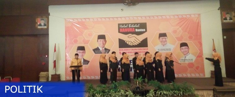 Hanura Deklarasikan Wahidin Halim-Andika Hazrumy