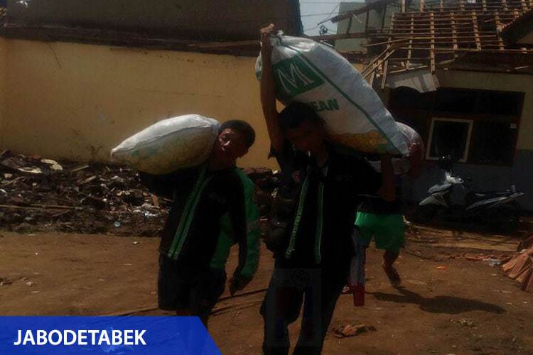 Penggalangan dana para Driver Grab Bike