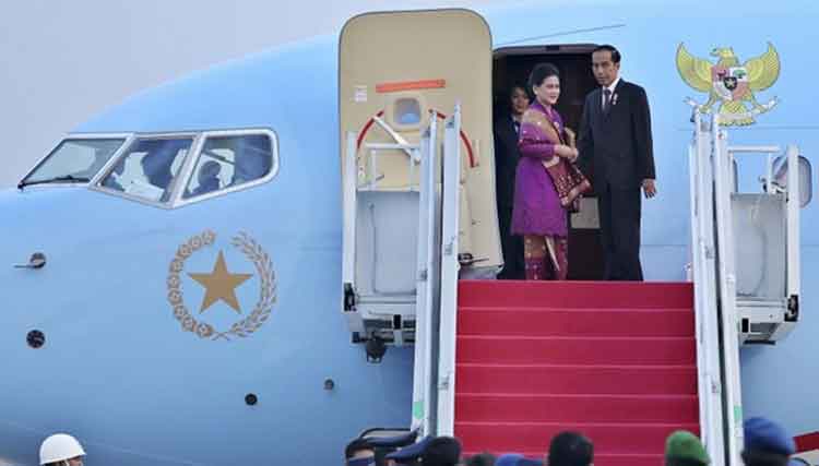 Presiden ke Bangkok menggunakan pesawat RI 1