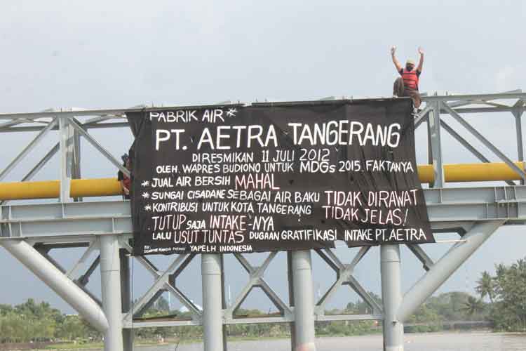 Yapelh Kota Tangerang Melakukan aksi protes