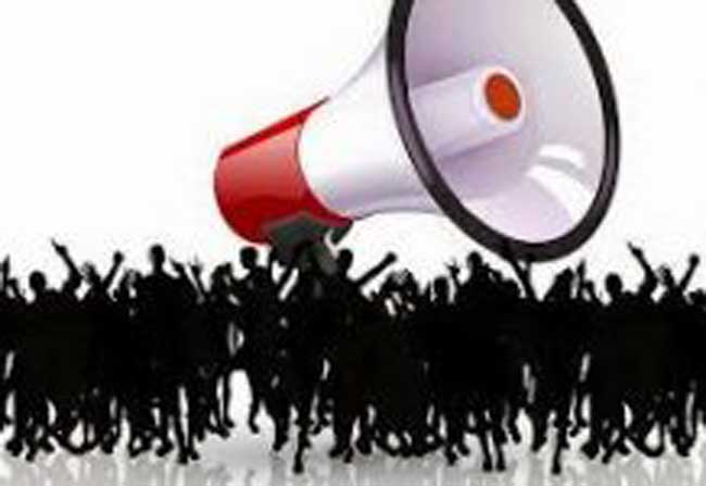 karyawan pdm demo bandara pondok cabe