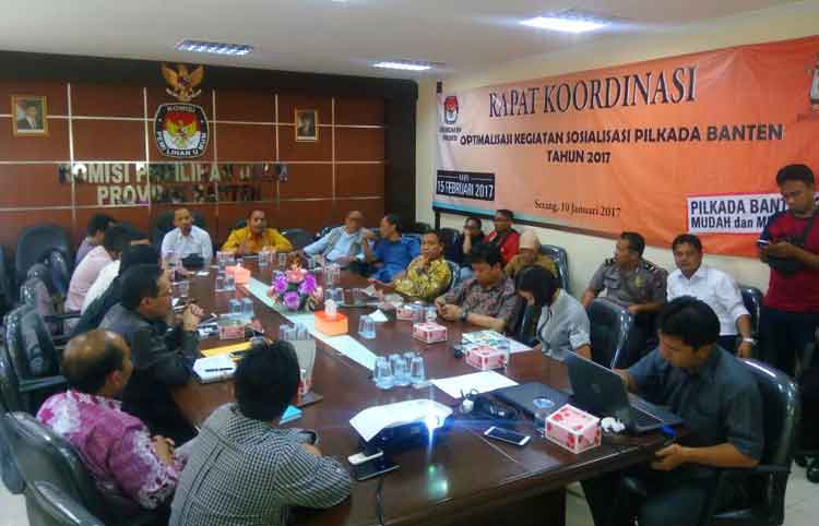Rapat koordinasi debat publik pilgub Banten