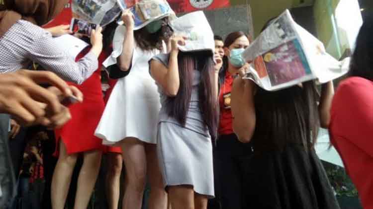puluhan wanita penghibur asal china di tangkap