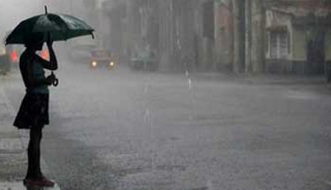 ilustrasi hujan lebat