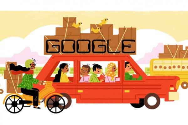 Google Doodle Mudik Lebaran 2017