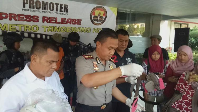 Tersangka Pembacokan Istri di Ciledug