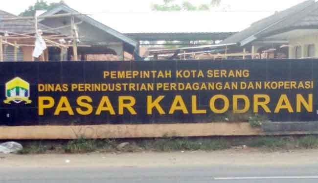 perbaikan pasar kalodran Serang