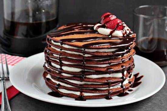 pancake cake cokelat