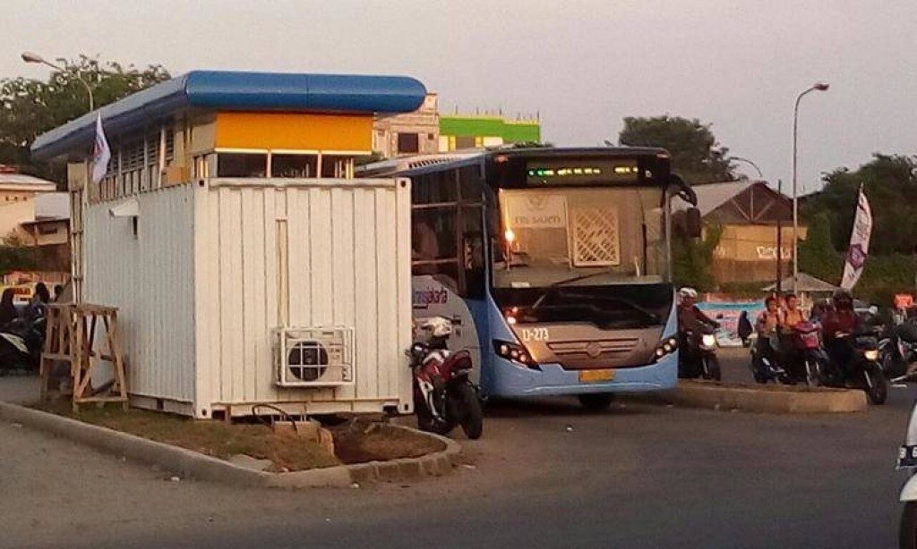 Halte Puri Beta, Transjakarta Tunggu signal Pemkot Tangerang