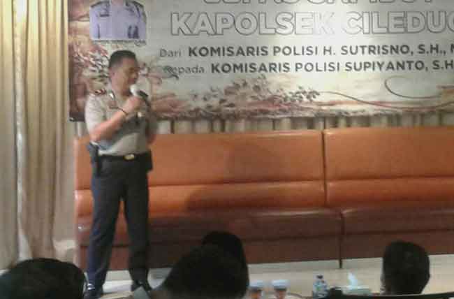 acara lepas sambut kapolsek ciledug