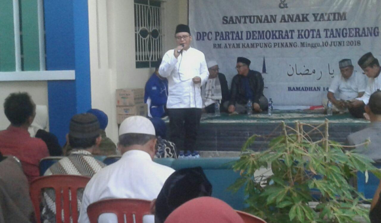 demokrat kota tangerang santunan