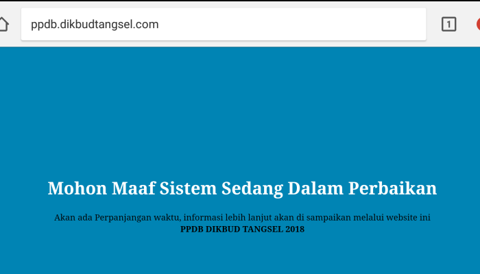 pendaftaran PPDB Tangsel