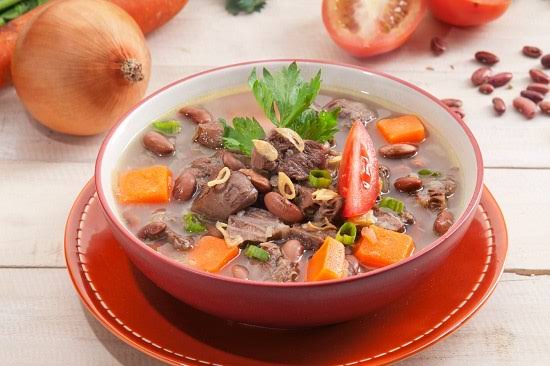 menu sup kacang merah