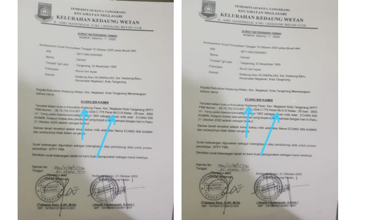 surat keterangan waris